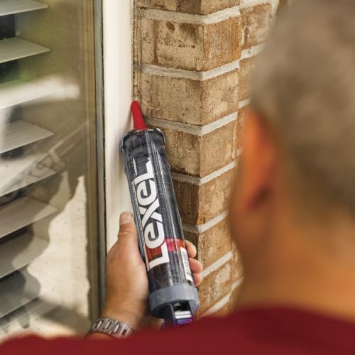 Lexel Weatherproofing Caulk, Clear, 5.0oz, 4-Pack