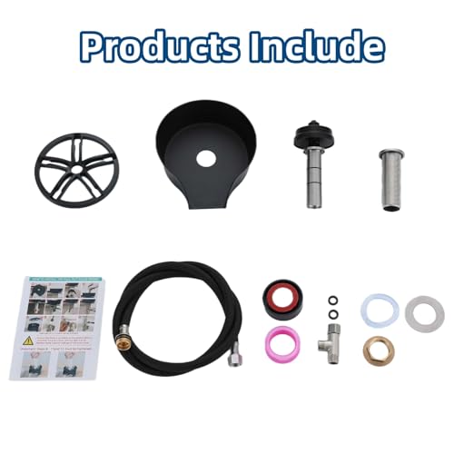 Glass Rinser for Kitchen Sink, Cup Washer, Cup Cleaner, Bottle Washer, Glass Cleaner, Bar Sink Attachment, Pull Out Sprayer (Golden)