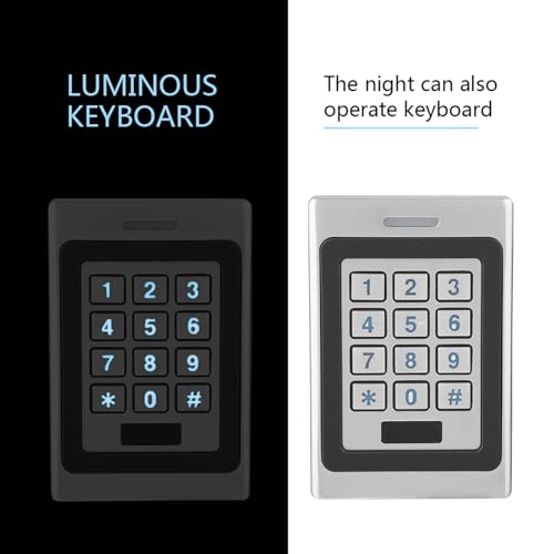 IP67 RFID Door Access Controller Security System – Multi-Access Options with Robust Zinc Alloy Design – 3000 Users Capacity, Ideal for Home & Office Access Control