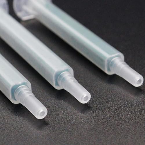 Mixing Nozzle for AB Glue Gun, 50 Pack Epoxy Resin Static Mixing Nozzle, Applicator for AB Gun Static Mixer Resin Mixing Tip 50ml/1.7oz (1:1/1:2 Ratio)
