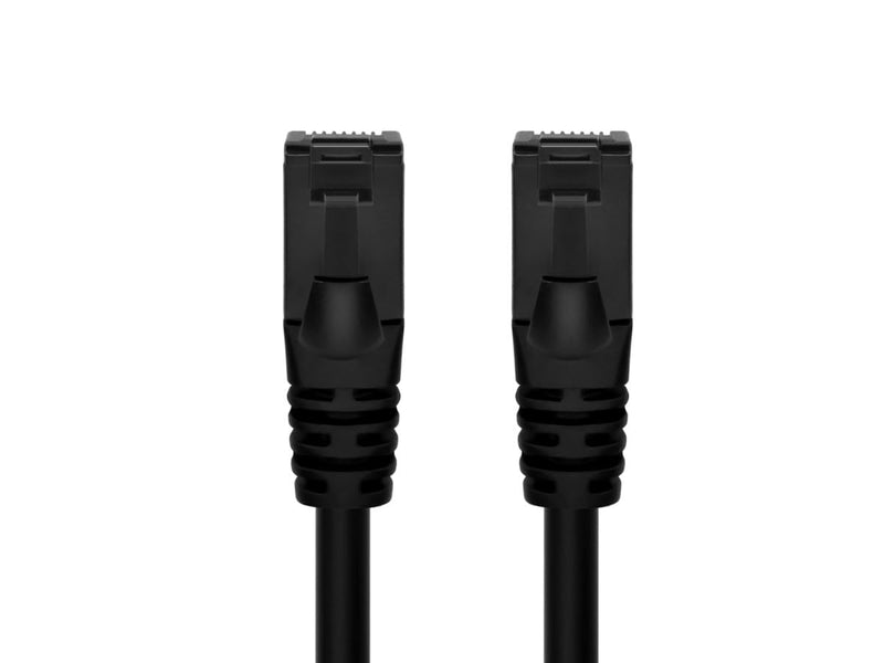 Monoprice Cat6A Flexible TPE Patch Cable - 25 Feet - Black | UTP, 24AWG, 500MHz, Pure Bare Copper, Snagless RJ45, Ethernet Cable - Flex Series