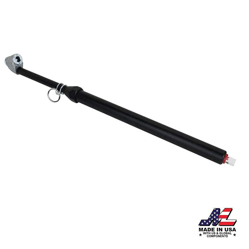Milton 976BKL Dual Head Angled Chuck Tire Pressure Service Gauge, Non-Slip Grip Matte Black Poly Finish -13” 1-160 PSI For Large Vehicle Tires