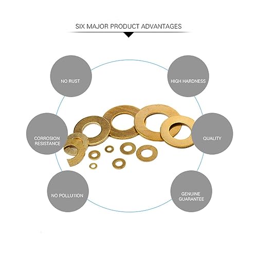 M10*20 * 1.5mm Brass Flat washers Screw Fasteners Hardware Fittings,10PCS GBM10*20*1.5mm