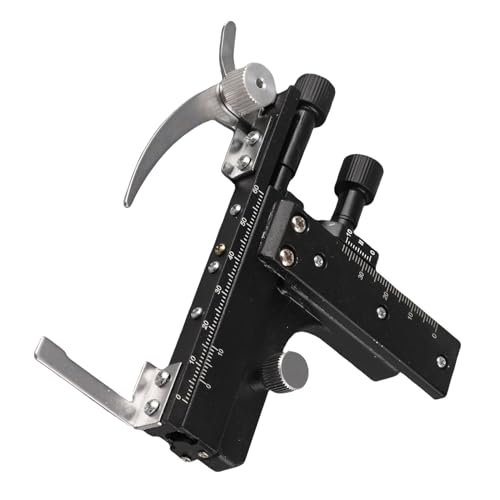 Microscope Moveable Stage,Attachable Caliper Vernier with Scale Microscope Attachable Mechanical Stage X-Y High-Precision Vernier Biological