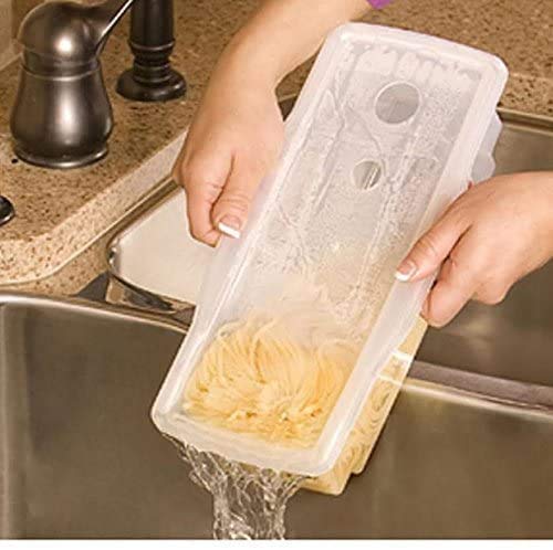 Fasta Pasta Microwave Pasta Cooker- The Original (2PK)- Cooks up to 4 Servings- No Mess, Sticking or Waiting For Boil- Perfect Al Dente Pasta Every Time- For Dorms, Kitchens, Offices- Made in the USA