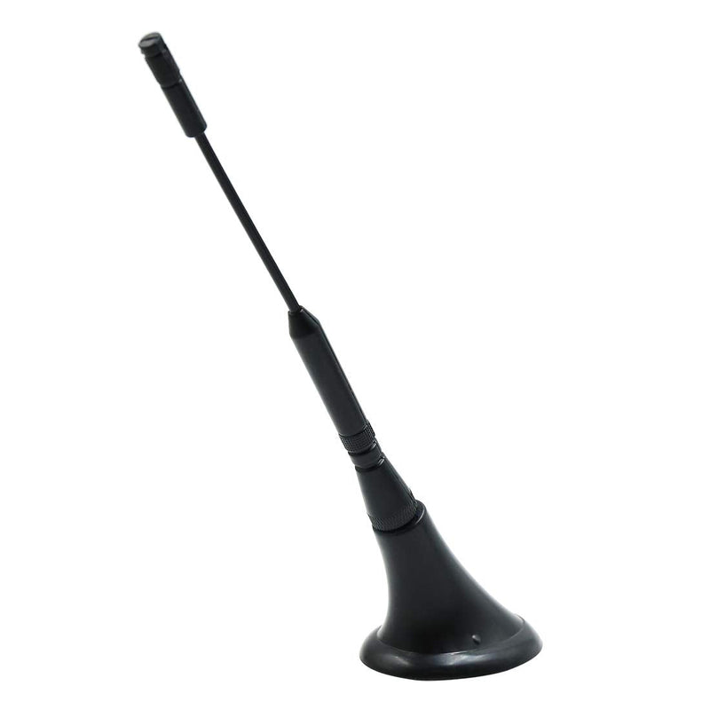 uxcell 2pcs DC 12V Black Adhesive Base Car Vehicle Roof Mount Decorative Antenna Aerial