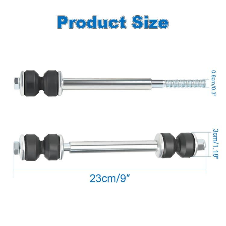 2PCS Front Sway Bar End Links Front Suspension Kit Compatible with 1988-2019 Chevy Silverado 1500/2500 Avalanche Tahoe Cadillac GMC Sierra Hummer Replacement for K80631 Sway Bar Links