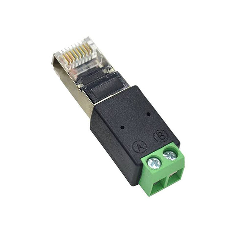 Taidacent 5 Pcs RJ45 to RS485 Converter - RJ45 Terminal Adapter - Crystal Head to Terminal (A Connects to PIN1, B Connects to PIN2) A Connects to PIN1 B Connects to PIN2