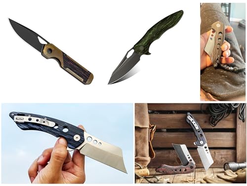 G10 Scales Knife Handle Blank Hilt Grip (Light Purple and Black) Light Purple and Black