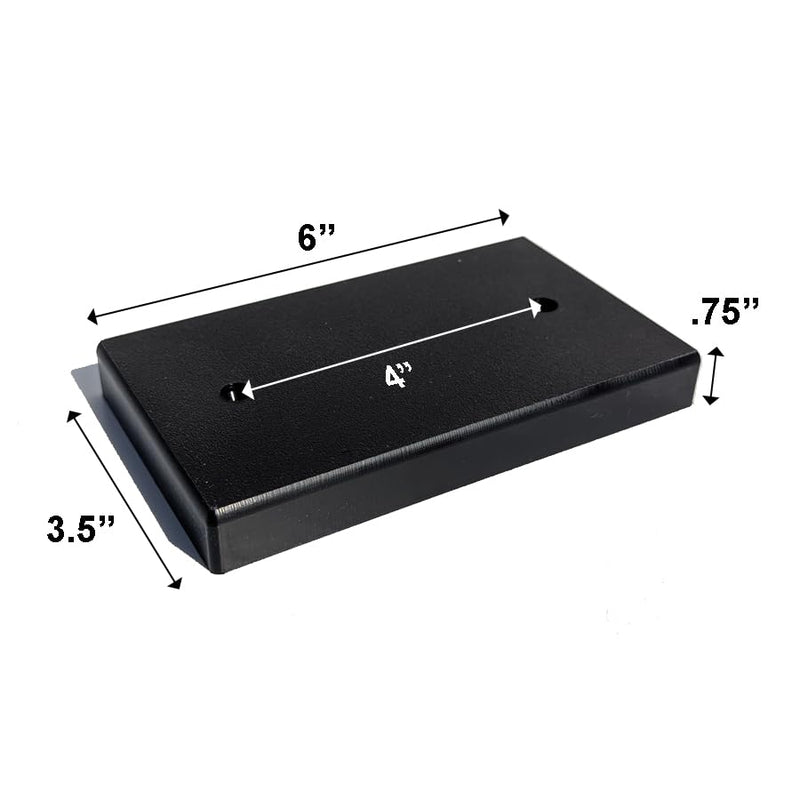 Bert's Custom Tackle 6" Transducer Mounting Board, Black