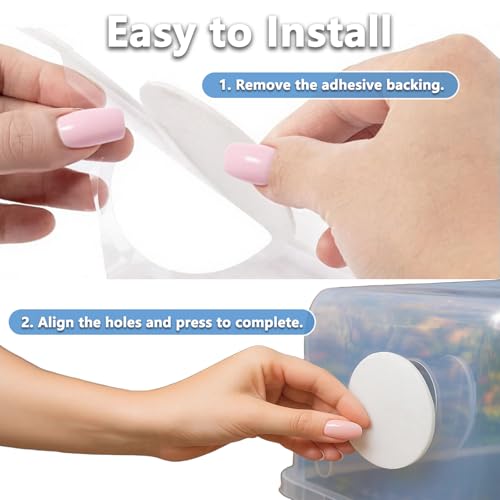 Monotub Adhesive Filter Disks, 2.5" Monotub Filter Discs for Mushroom Growing Supplies 3MM Thick Synthetic Filter Paper Stickers Replacement Mushroom Box Filter Pads for Mono Tub - 30 PCS