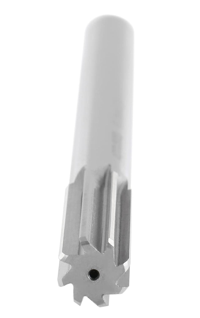 Accusize Industrial Tools 16.0 mm H.S.S. M2 Straight Shank Straight Flute Chucking Reamers, Right Hand, 14.4 mm Shank Dia, 8 Flute, 9'' Oal, 0400-5160