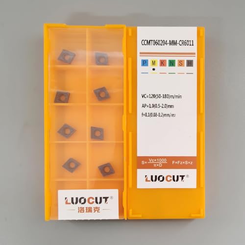 20PCS CCMT21.51 CCMT060204 Lathe Turning Inserts for Stainless Steel-CR6011 1-20P-CCMT060204-MM-CR6011