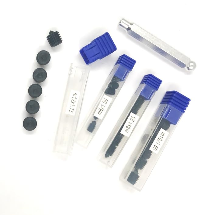 HHIP 3601-0519 25 Piece M6 x 1, M8 x 1.25, M10 x 1.5, M12 x 1.75 Transfer Screw Set 25 Piece Set (M6, 8, 10, 12)