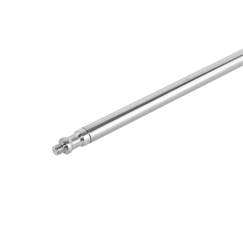 50 inch/128cm Extension Crossbar Boom Arm, Stainless Steel Holding Grip Arm with 1/4" & 3/8" Interfaces Thread for Heavy Duty C Stand, Light Stand and Other Equipment for Studio Photography