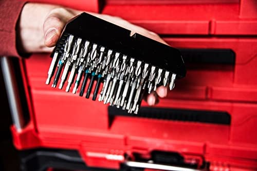 1/4" Hex Driver Bit Organizer Universal and Compatible with Milwaukee Packout 3 Drawer tool box