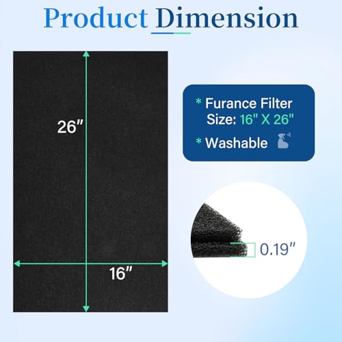 16x26 Mobile Home Furnace Filter for Miller, Nordyne, Intertherm Air Filter