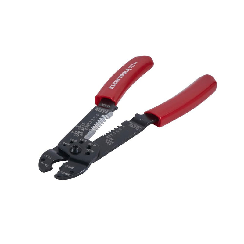 Klein Tools 1000 Multi Tool, Made in USA, 6-in-1 Stripper, Crimper, Wire Cutter, Screw Measure and Shears, Multi-Purpose Lineman Tool
