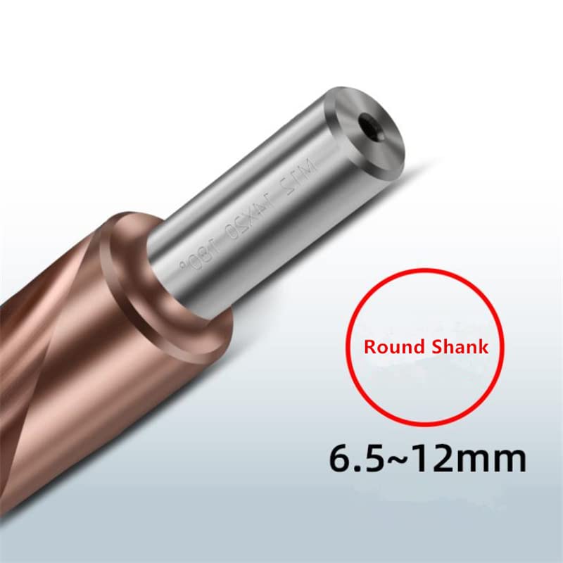 M35 HSS-CO Cobalt Two Stage Step Drill Bit Screw Counterbore Twist Countersink Drill for Stainless Drilling and Chamfering (M12 180) M12 180