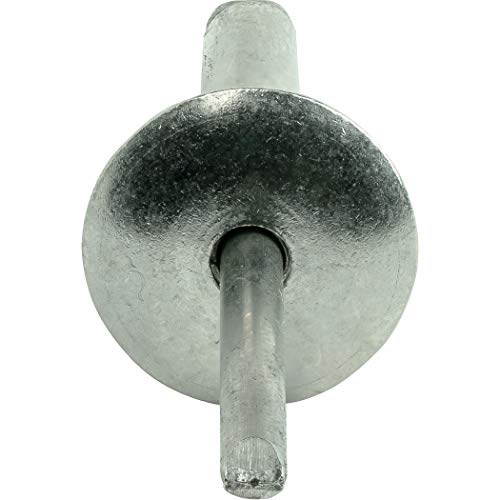 Fastenere Large Flange Pop Rivets - 3/16" x 1" (25 Pack) Heavy Duty, Stainless Steel Blind Rivets, Open End 6-16 Grip Range .876" - 1.00", Corrosion Resistant, High Tensile & Shear Strength 3/16" x 1" (6-16) (25 Pack)