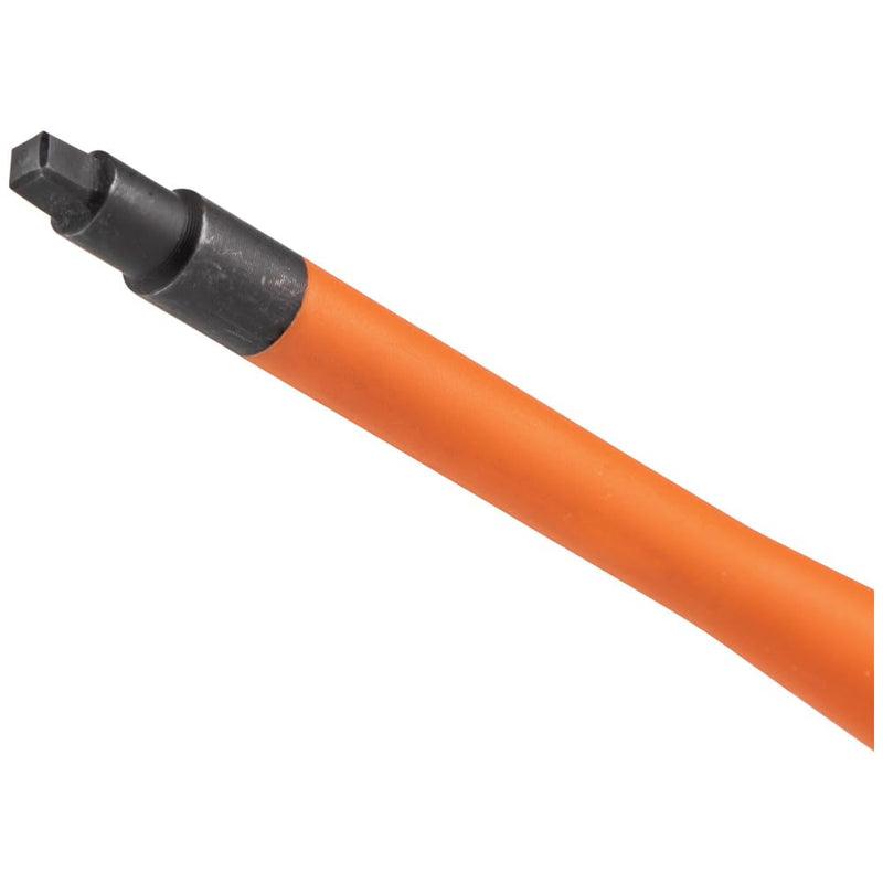 Klein Tools 6946INS 1000V Slim Tip Insulated Screwdriver, Made in USA, Screwdriver with 6-Inch Round Shank, #2 Square Tip, Cushion Grip Handle