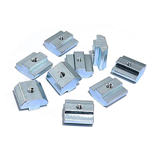30Pcs 4545 Series T Sliding Nuts Hammer Nut Block Square Nuts M4 T Nuts for 4545 Aluminum Extrusion Profiles T Slot 10mm，for CNC Router Build Rail 3D Printer (m4)