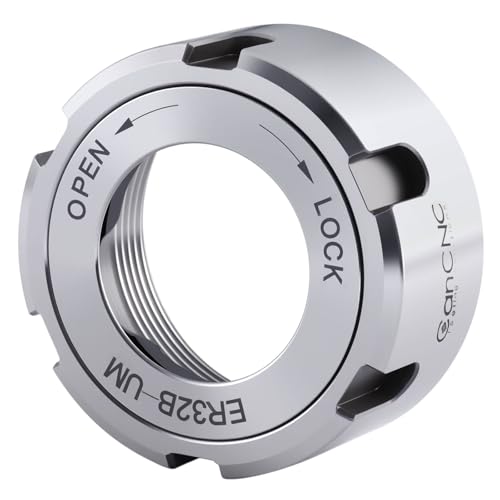 CanCNC ER32 Ball Bearing Collet Chuck Nut, Slotted