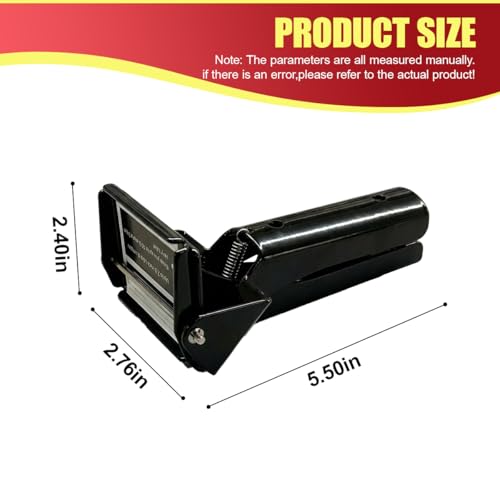 RTV Silicone Tube Extrusion Tool, Efficient RTV Tube Squeezer, Easy Control 2.5" Industrial Size Dispenser Tool to Reduced Material Waste (Black) Black