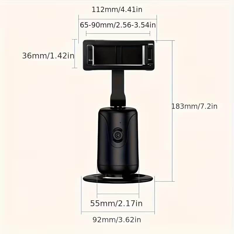 AI Mobile Stabilizer, Auto Face Tracking Tripod, Smart Gesture Live Streaming Mobile Automatic Intelligent Stabilizer, Face Tracking Desktop Phone Holder, Smart Bluetooth Face-Tracking Stand