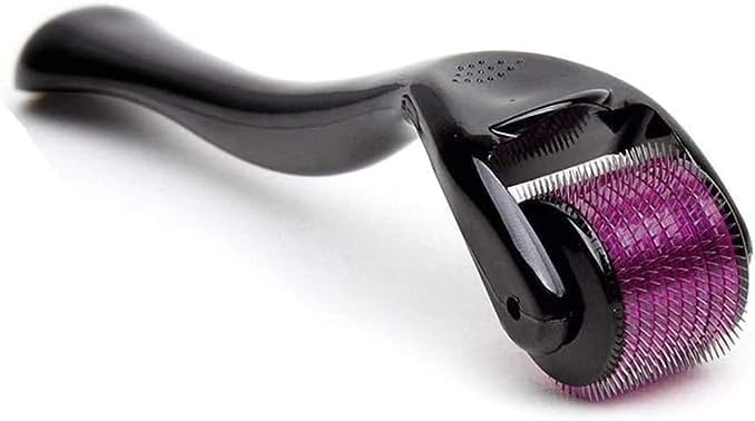 Hair Growth Derma Roller 0.5mm for Men - Scalp Massager Microneedling Roller with 540 needles for Acne Scar Removal - Rosemary Oil Scalp Treatment- Beauty and Folic Stimulator 1.5mm Derma Roller