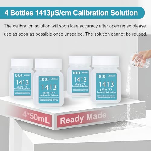 UIUZMAR 1413μS/cm Calibration Solution Conductivity Buffer Solution 1413 μS/cm Solution