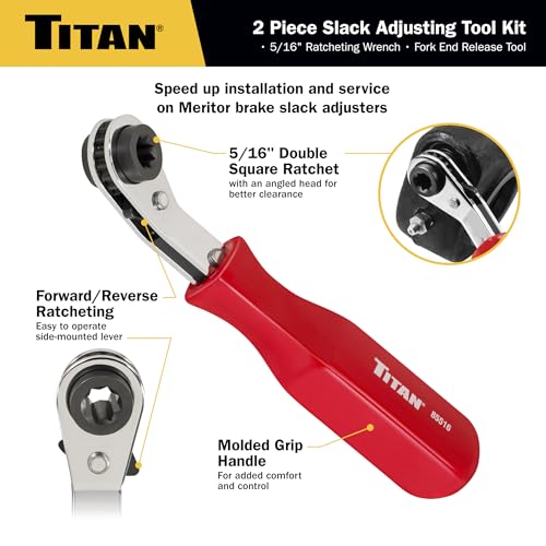 Titan 85512 2-Piece 5/16-Inch Slack Adjusting Tool and Wrench Set