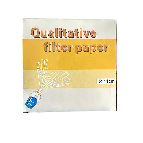 2 Pack 11cm 10-15μm Qualitative Filter Paper OD=110mm Slow Speed 200 Sheet/Lot