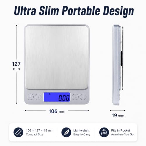 1kg/0.01g High Accuracy Digital Gram Scale Coin Scale to Weigh Coins Silver