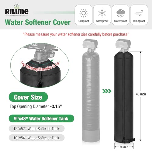 Water Softener Cover Outdoor 9" x 48"