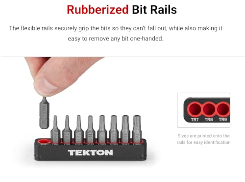 TEKTON 1/4 Inch Security Bit Driver and Bit Set, 37-Piece | DBH93102