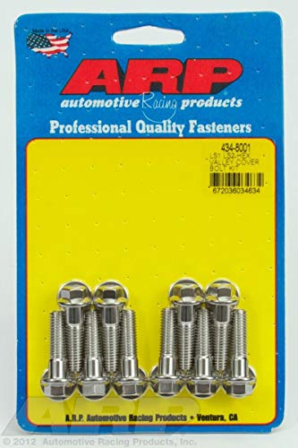 ARP 434-8001 6-Point Stainless Steel Valley Cover Bolt Kit for Chevy LS1/LS2