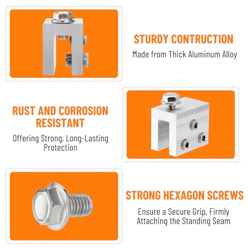 12PCS Standing Seam Roof Clamps 12 Pack