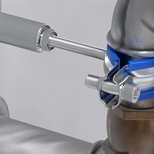 TAISHER 2PCS 304 Stainless Steel Fully Threaded Rod，3/8"-16 Long Threaded Screw 12" Length Right Hand Threads 3/8"-16 2