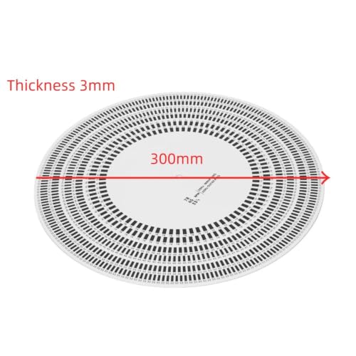 inch Turntable Stroboscope Disc 33/45/78 RPM 50/60Hz Rotational Speed Detection for LP Vinyl Turntables Calibration Disc for Vinyl Record Player