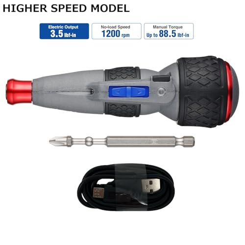 (US Model) VESSEL e-ASSIST Screwdriver Higher Speed w/11pc Bit Set