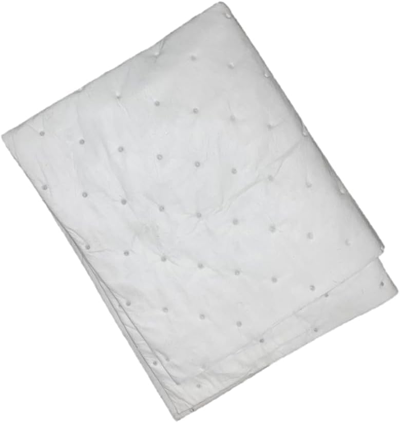 Sandhill Tools Heavy Weight Oil and Fuel only Absorbent Pads, 15" x 18" High Absorbency Oil Mats, Oil Absorbing Sheets (Pack of 10)