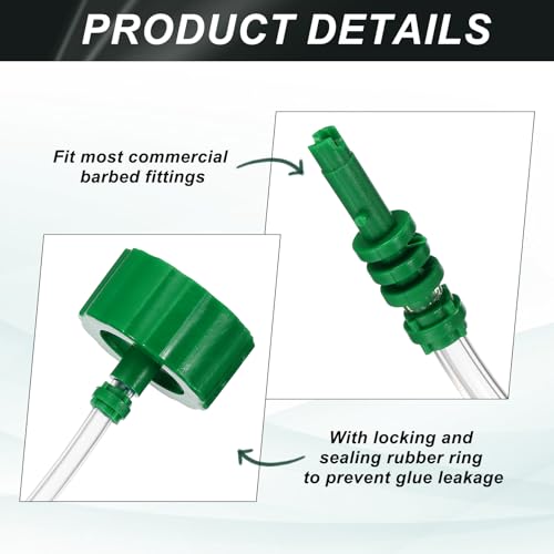 uxcell Air Tube 300cc Glue Adhesive Dispenser Syringes Connector Adapter Replacement for Industrial Glue Liquid Cartridge Dispensing Accessories