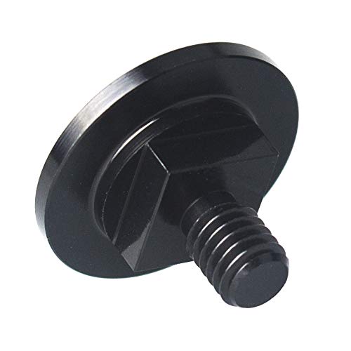 3mirrors Welding Hood (Pipeliner) Helmet Fasteners Headgear Replacement Parts Accessories Screws Flip Hood Aluminum - 1 Pair (Black Anodized Knurled) Black