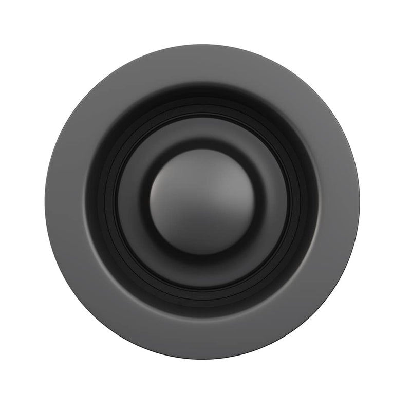 Sink Flange for Garbage Disposal Stopper Universal Stainless Steel Flange Plug Fit 3-1/2 Inch Standard Sink Drain Openings Garbage Disposal Flange Stopper Kit Replacement Accessories (Matte Black)