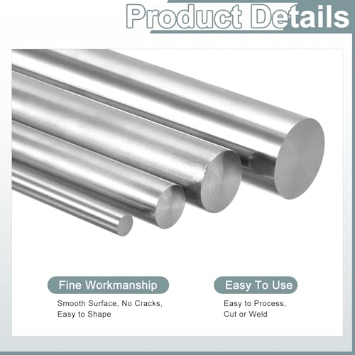 uxcell GR5 Titanium Rod, Dia 26mm 1.02" L 100mm 3.94" Metal Rod Stock 26mm x 100mm