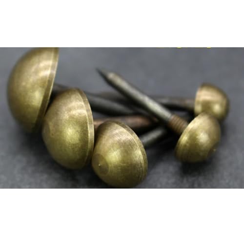 30Pcs Sofa Wall Hanging Solid Brass Tacks 10 Mm Retro Nails Tack (Bronze) Bronze