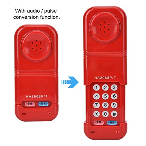Phone Line Tester,ASAHTA Phone Line Cable Tester Fiber Optical Tool DTMF Caller ID Auto Detection Search Machine,Phone Cable Tester with Ringer ON/Off Function,Redial/Hang Up Function.(Red)