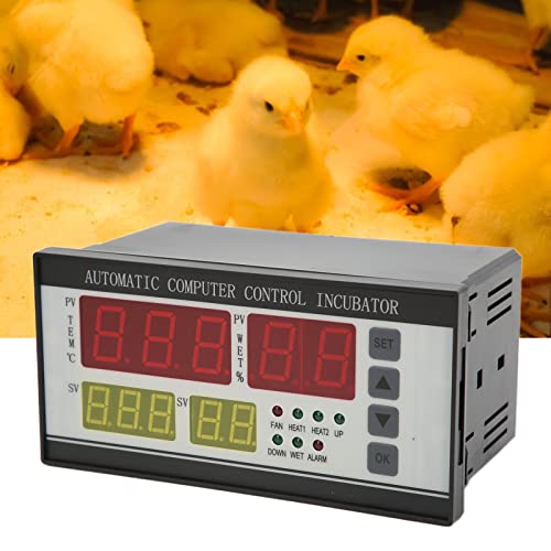 Egg Incubator Temperature Controller Thermostat, Digital Display Egg Incubator Machine with Temperature and Humidity Sensors, Automatic Control System for Incubators Refrigerator(#1) #1