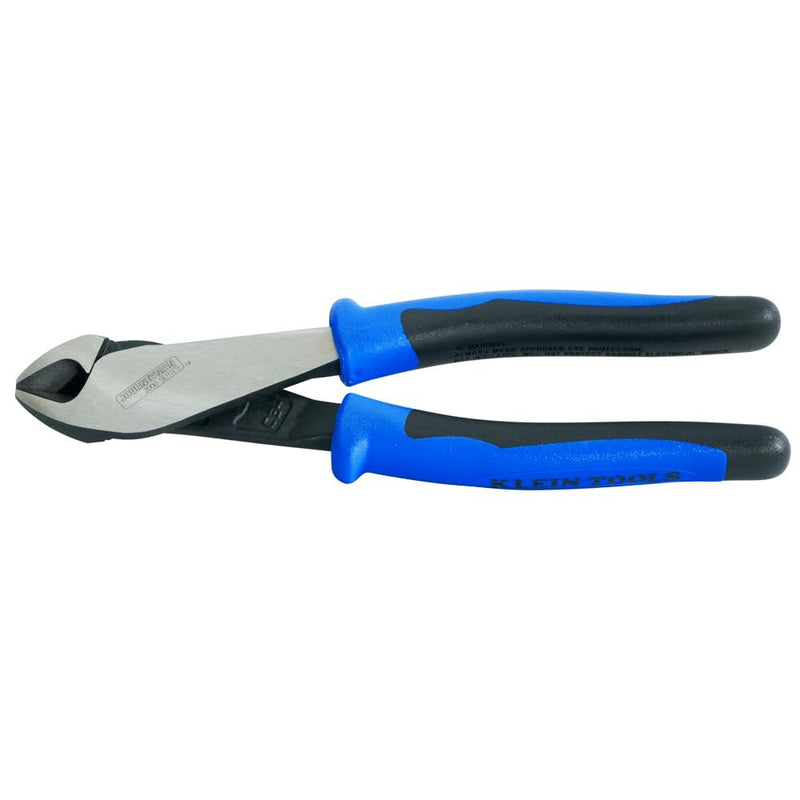 Klein Tools J2000-28 Diagonal Cutting Pliers, Made in USA, Heavy-Duty High-Leverage Design, 8-Inch 8-Inch Pliers